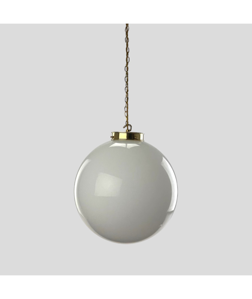 350mm Opal Globe Chain Pendant (Various Finishes)