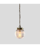 150mm Reeded Globe Chain Pendant (Various Finishes)