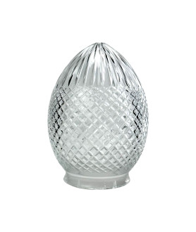180mm Crystal Cut Acorn Glass Light Shade with 85mm Fitter Neck and 12mm Pilot Hole