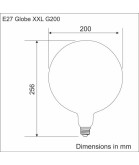 XXL Globe Spiral - Pink/Blue Light Bulb 
