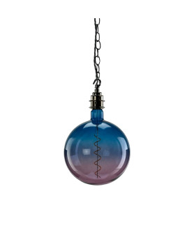 XXL Globe Spiral - Pink/Blue Light Bulb 