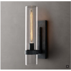 Clear Cylinder Wall Light