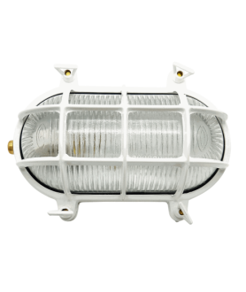 Large Standard Bulkhead Outdoor Light White