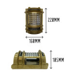 Outdoor Wall Light Raw Brass