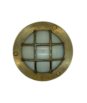 Compact Mini Circular Bulkhead Outdoor Light