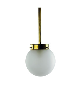 150mm Frosted Globe Rod Pendant (Various Finishes)