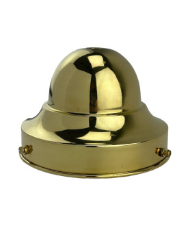 130mm Dome Fixing in Brass 