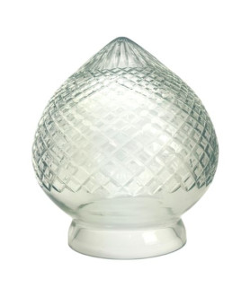 Large Crystal Cut Acorn Light Shade with 154mm Fitter Neck