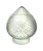 Large Crystal Cut Acorn Light Shade with 154mm Fitter Neck