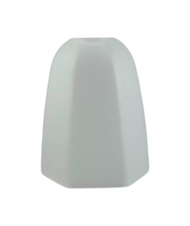 Hexagonal Frosted Light Shade with 30mm Fitter Hole