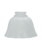 Prismatic Bell Light Shade with 57mm Fitter Neck (Clear or Frosted)