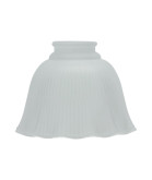 Prismatic Bell Light Shade with 57mm Fitter Neck (Clear or Frosted)