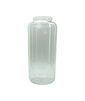260mm Clear Glass Bottle Shade with 75mm Fitter Neck