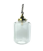 235mm Clear Jar Light Shade with 80mm Fitter Neck