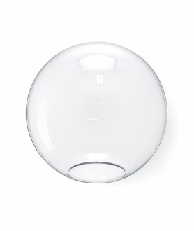 250mm Clear Globe Shade with 80mm Fitter Hole (Clear or Frosted)