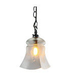 Edwardian Frosted Bell Light Shade with 30mm Fitter Hole