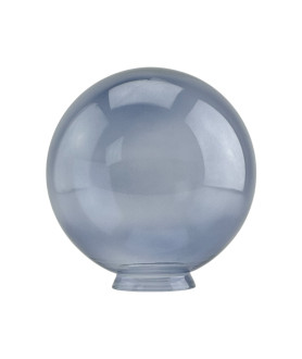 200mm Light Smoked Glass Globe Light Shade with 80mm Fitter Neck