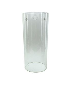 300mm Clear Cylinder Glass Shade with 3 Arm Fitting 135mm Diameter
