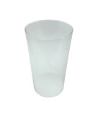 250mm Clear Glass Cylinder with 129mm Base