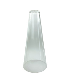 360mm High Conical Glass Light Shade with 10mm Fitter Hole 180mm Diameter