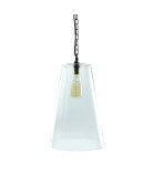 Large Clear Conical Light Shade with 30mm Fitter Hole