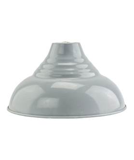 Grey Metal Coolie Light Shade with 30mm or 40mm Fitter Hole