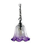 Amethyst Tipped Twisted Drip Shade with 30mm Fitter Hole