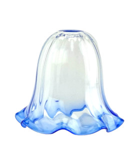 Blue Tipped Twisted Drip Shade with 30mm Fitter Hole