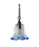 Blue Tipped Twisted Drip Shade with 30mm Fitter Hole