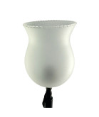Frosted Chandelier Shade with Crimped Edge and 30mm Fitter Hole