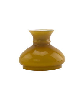 Original Cognac Oil Lamp Vesta Shade with 137mm Base