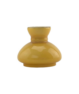 Original Cognac Oil Lamp Vesta Shade with 108mm Base