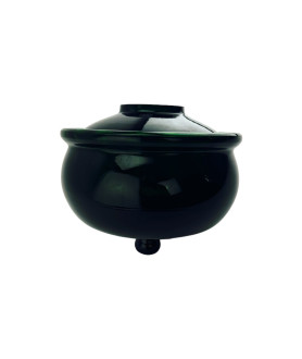 Rounded Green Glass Oil Lamp Font with 26mm Fitting