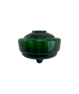 Green Glass Oil Lamp Font with 30mm Fitting