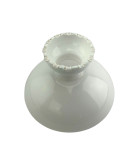 198mm Base Opal Oil Lamp Vesta Shade with Frilled Top