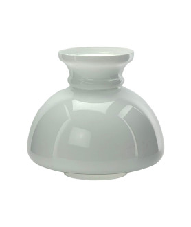 Opal Oil Lamp Vesta Shade with Clear Bottom and 100mm Base