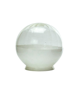 Half Opal, Half Clear Optic Globe Shade with 80mm Fitter Neck