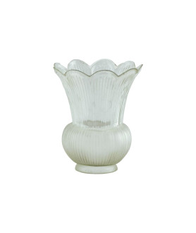 Flared Top Clear / Frosted Tulip Light Shade with 57mm Fitter Neck