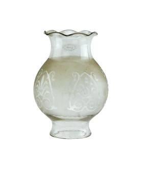 Rowatts No 9 Anupacnic Frosted Oil Lamp Chimney with 79mm Base