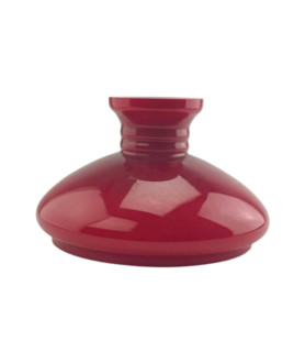 225mm Base Original Red Squat Oil Lamp Vesta Shade