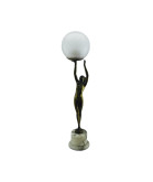 150mm Art Deco Crackle Globe Light Shade with 80mm Fitter (Clear or Frosted)