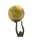 150mm Art Deco Marbled Globe Light Shade with 80mm Fitter Hole