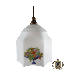 155mm Retro Ceiling Light Shade Shade with Fruit Motif (Shade only or Pendant)