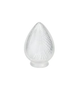 Clear Cut Pineapple Acorn Glass Shade – 80 mm Fitter Neck