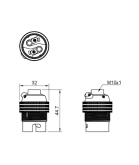 BC Bulb Holder with 10mm Hole in Various Colour Finishes BC Bulb Holder with 10mm Hole in Various Colour Finishes