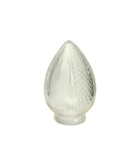 Crystal Cut Pear Drop Light Shade with 80mm Fitter Neck