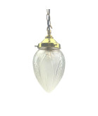 Crystal Cut Pear Drop Light Shade with 80mm Fitter Neck