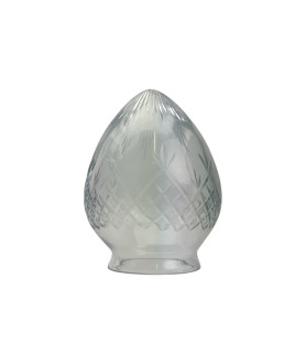 Clear Cut Pineapple Acorn Light Shade with 80mm Fitter Neck