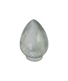 Clear Cut Pineapple Acorn Light Shade with 80mm Fitter Neck