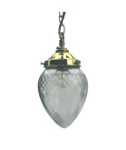 Clear Cut Pineapple Acorn Light Shade with 80mm Fitter Neck
